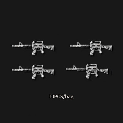 Luxury Pink Gun Nail Charms Kawaii Bunny Glitter Rhinestones Κρυστάλλινα DIY κοσμήματα μανικιούρ 3D αξεσουάρ διακόσμησης νυχιών