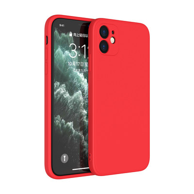 Melns šķidrā silikona telefona maciņš iPhone 13 12 11 14 Pro XS Max XR X 8 7 6S 6 Plus SE 2020 kameras aizsardzība mīksts aizmugures vāciņš