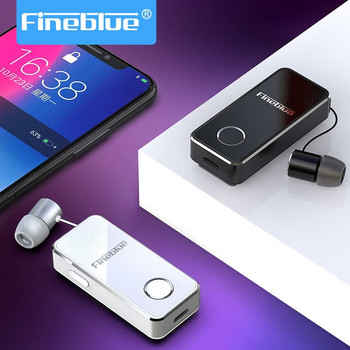 Ασύρματα ακουστικά Fineblue F2 Pro Handsfree συμβατά με Bluetooth Lotus με κλιπ μικροφώνου TWS σε ακουστικά Ear Phone F920 F990 Metal
