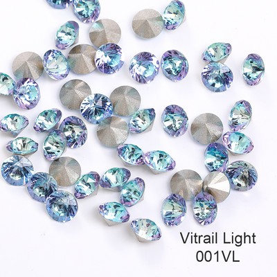 5MM 50PCS Piese Unghii Diamante de lux Decor Sclipici Pietre Strasuri Geme de Sticlă Pietre 3d Charms Cristale Suporturi 32 Tăiere