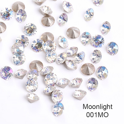 5MM 50PCS Piese Unghii Diamante de lux Decor Sclipici Pietre Strasuri Geme de Sticlă Pietre 3d Charms Cristale Suporturi 32 Tăiere