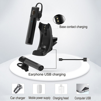 X7 Bluetooth слушалки за шофиране на кола Безжични Lotus CVC шумопонижаващи слушалки с микрофон Handsfree Earbuds Volume Control