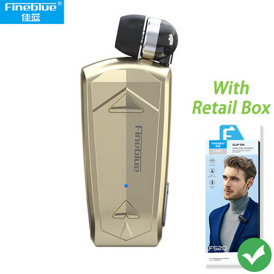 Ακουστικά Bluetooth Fineblue F520 Αναδιπλούμενο Auricular Lavalier Clip σε ακουστικά για ένα αυτί Hand Free Wireless Lotus Original