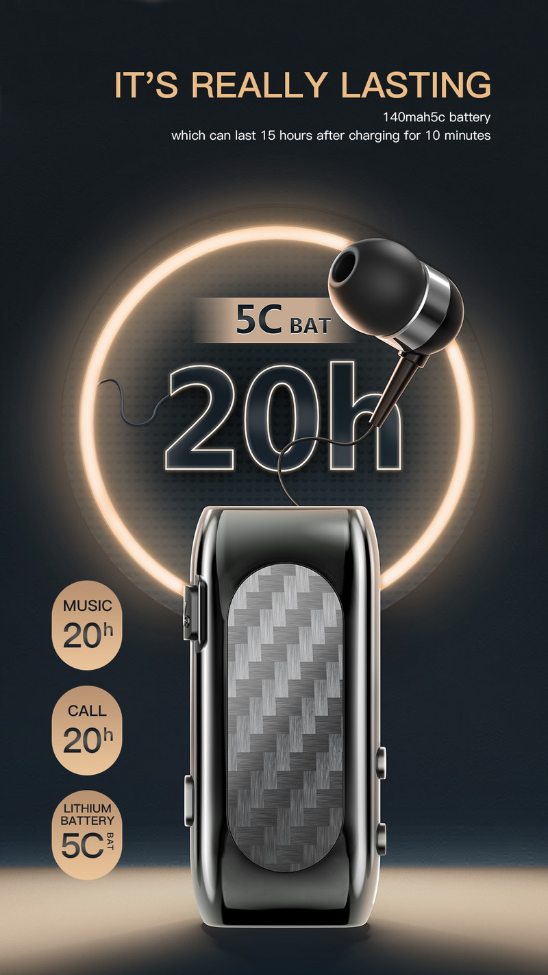 Căști fără fir Bluetooth K56 Căști cu înfășurare cu fir Suport unic cu clipă Reducere zgomot Căști Lotus Încărcare rapidă F920 F910