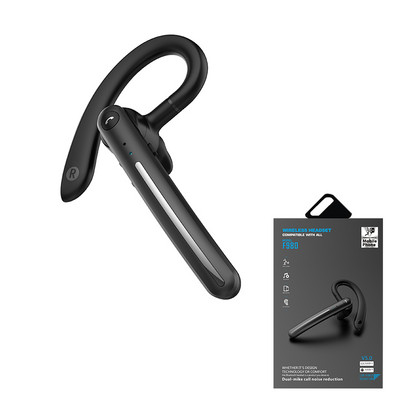 Căști Earhook Căști fără fir compatibile cu Bluetooth cu două microfoane Reducere a zgomotului Telefoane urechi Control volum microfon
