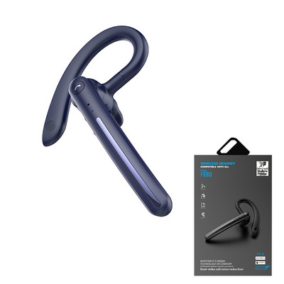 Căști Earhook Căști fără fir compatibile cu Bluetooth cu două microfoane Reducere a zgomotului Telefoane urechi Control volum microfon