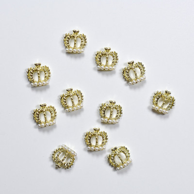 10 tk 3D šikk sulamist kivikivid kroon-hõbedane küünte kaunistuse ots Sädelevad küünepuurid kleebised, liim küüntele. Kuum müük