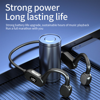 Слушалки с костна проводимост Bluetooth TWS VG07 Wireless Bass Touch Control Earbuds HD слушалки за бягане на открито Шумопотискащи слушалки