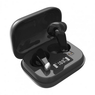 J70 Mini Bluetooth 5.0 vezeték nélküli fejhallgató Protable LED digitális kijelzős fülhallgató érintőképernyős vezérlés TWS vízálló sport fülhallgató
