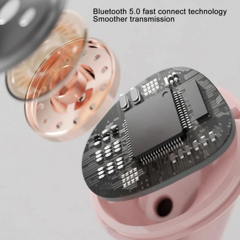 J70 Mini Bluetooth 5.0 vezeték nélküli fejhallgató Protable LED digitális kijelzős fülhallgató érintőképernyős vezérlés TWS vízálló sport fülhallgató