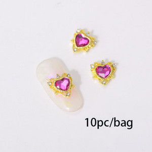 3D nail art privjesci srebrni križ u obliku deko metalni privjesci kristalni dijamant za akril gel nokte Alat za ukrašavanje manikure