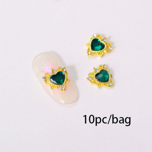 3D nail art privjesci srebrni križ u obliku deko metalni privjesci kristalni dijamant za akril gel nokte Alat za ukrašavanje manikure