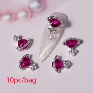 3D nail art privjesci srebrni križ u obliku deko metalni privjesci kristalni dijamant za akril gel nokte Alat za ukrašavanje manikure