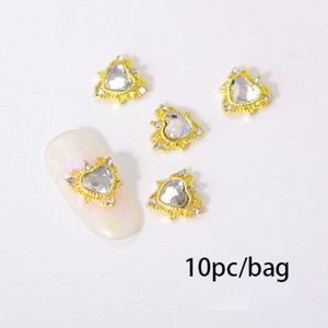 3D nail art privjesci srebrni križ u obliku deko metalni privjesci kristalni dijamant za akril gel nokte Alat za ukrašavanje manikure