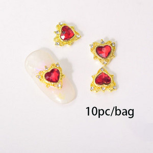 3D nail art privjesci srebrni križ u obliku deko metalni privjesci kristalni dijamant za akril gel nokte Alat za ukrašavanje manikure