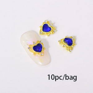 3D nail art privjesci srebrni križ u obliku deko metalni privjesci kristalni dijamant za akril gel nokte Alat za ukrašavanje manikure