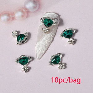 3D nail art privjesci srebrni križ u obliku deko metalni privjesci kristalni dijamant za akril gel nokte Alat za ukrašavanje manikure