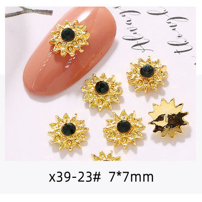 3D nail art privjesci srebrni križ u obliku deko metalni privjesci kristalni dijamant za akril gel nokte Alat za ukrašavanje manikure