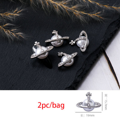 3D nail art privjesci srebrni križ u obliku deko metalni privjesci kristalni dijamant za akril gel nokte Alat za ukrašavanje manikure