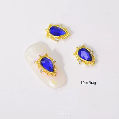 3D nail art privjesci srebrni križ u obliku deko metalni privjesci kristalni dijamant za akril gel nokte Alat za ukrašavanje manikure