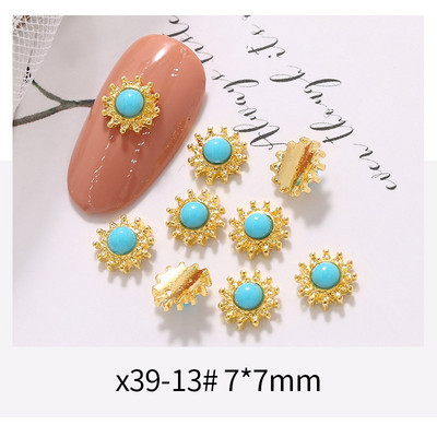 3D nail art privjesci srebrni križ u obliku deko metalni privjesci kristalni dijamant za akril gel nokte Alat za ukrašavanje manikure