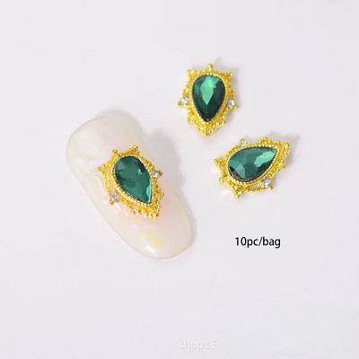 3D nail art privjesci srebrni križ u obliku deko metalni privjesci kristalni dijamant za akril gel nokte Alat za ukrašavanje manikure