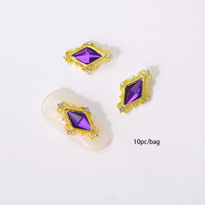 3D nail art privjesci srebrni križ u obliku deko metalni privjesci kristalni dijamant za akril gel nokte Alat za ukrašavanje manikure