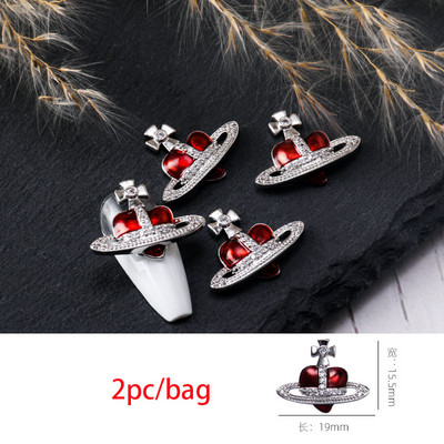 3D nail art privjesci srebrni križ u obliku deko metalni privjesci kristalni dijamant za akril gel nokte Alat za ukrašavanje manikure