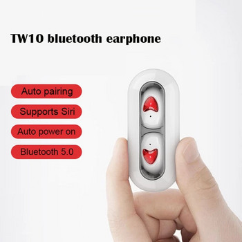 TW10 TWS Mini Bluetooth ασύρματα ακουστικά Ακουστικά gaming Αθλητικά ακουστικά για iPhone Samsung Oppo Huawei Xiaomi Music Earphones