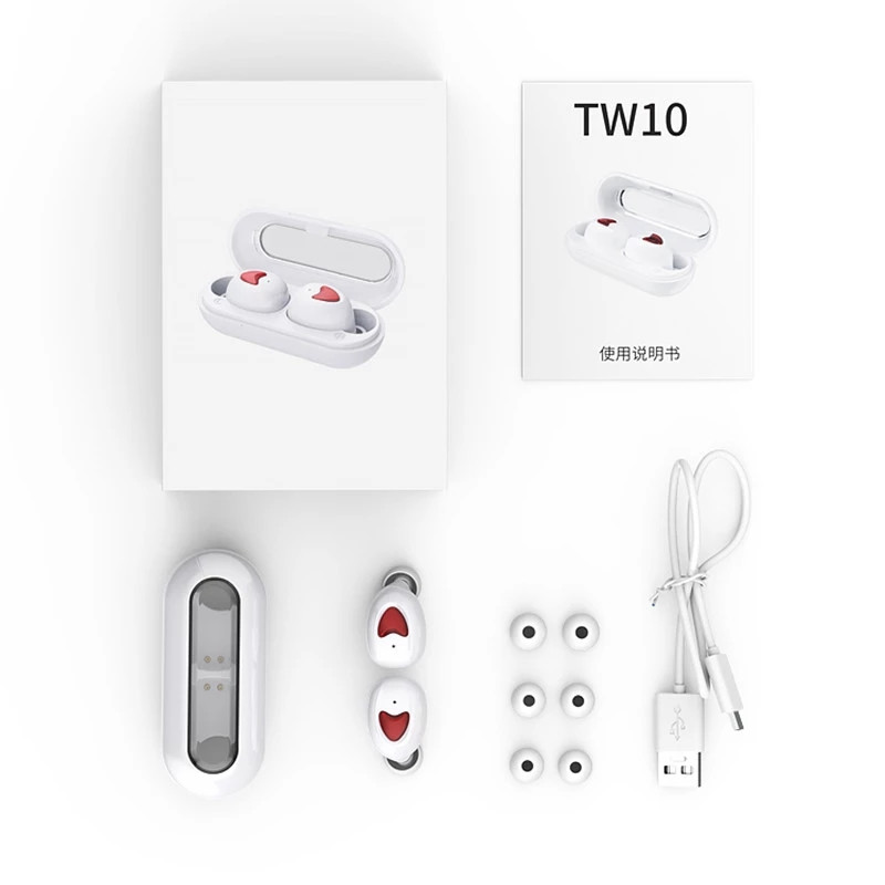 TW10 TWS Mini Bluetooth ασύρματα ακουστικά Ακουστικά gaming Αθλητικά ακουστικά για iPhone Samsung Oppo Huawei Xiaomi Music Earphones