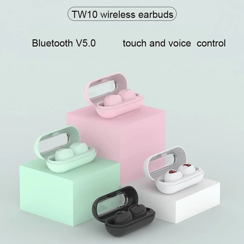 TW10 TWS Mini Bluetooth ασύρματα ακουστικά Ακουστικά gaming Αθλητικά ακουστικά για iPhone Samsung Oppo Huawei Xiaomi Music Earphones