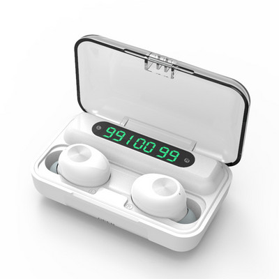 F9-10 TWS Ασύρματα ακουστικά Αδιάβροχα 9D Στερεοφωνικά Αθλητικά Ακουστικά Μείωσης Θορύβου για Ακουστικά Bluetooth Iphone Xiaomi Huawei Oppo