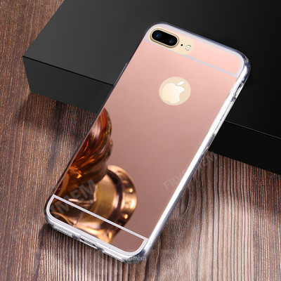 Επιμετάλλωση θήκη καθρέφτη για iphone 13 11 12 mini Pro Max 5 5s SE old 6 6s 8 7 Plus XR X XS Max 10 Soft Glitter Bling Cover