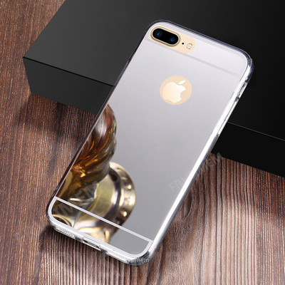 Επιμετάλλωση θήκη καθρέφτη για iphone 13 11 12 mini Pro Max 5 5s SE old 6 6s 8 7 Plus XR X XS Max 10 Soft Glitter Bling Cover
