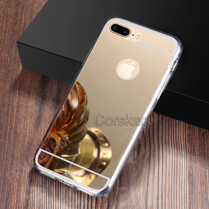 Plaatpeegli ümbris iPhone'ile 13 11 12 mini Pro Max 5 5s SE vana 6 6s 8 7 Plus XR X XS Max 10 pehme Glitter Bling kate