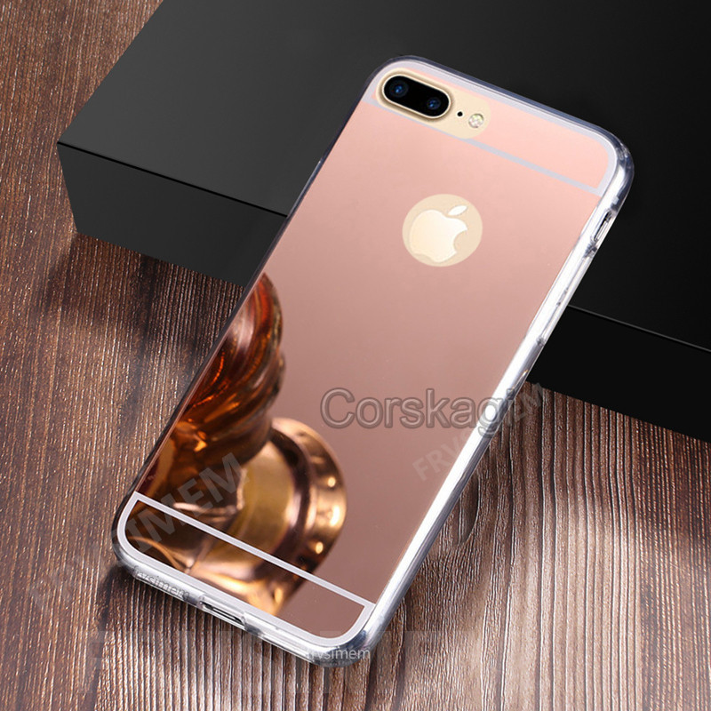 Plaatpeegli ümbris iPhone'ile 13 11 12 mini Pro Max 5 5s SE vana 6 6s 8 7 Plus XR X XS Max 10 pehme Glitter Bling kate