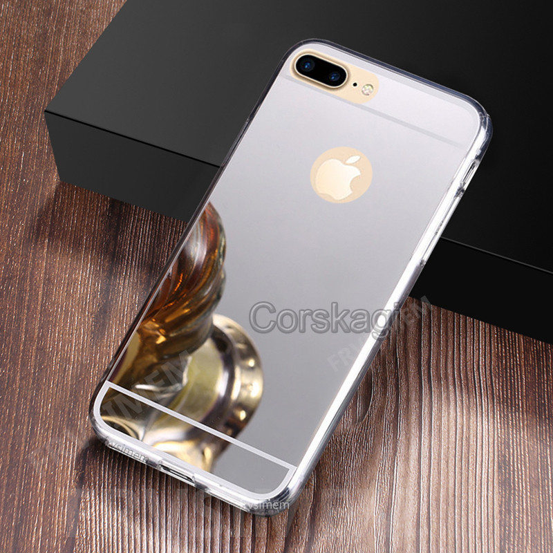 Plaatpeegli ümbris iPhone'ile 13 11 12 mini Pro Max 5 5s SE vana 6 6s 8 7 Plus XR X XS Max 10 pehme Glitter Bling kate