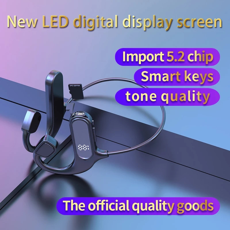 Ακουστικά Bone Conduction Ασύρματα ακουστικά Bluetooth MD41 με Mic Stereo Earbuds Outdoors Sports αδιάβροχα ψηφιακά ακουστικά