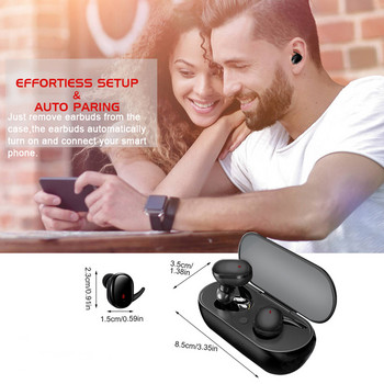 Y30 TWS Безжични слушалки Bluetooth Водоустойчиви Спортни слушалки с високо качество на звука за Iphone Huawei Xiaomi Музикални слушалки