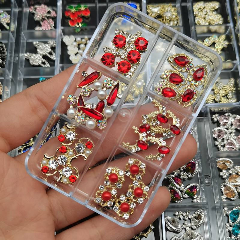 Körömdíszítés Strasszkövek Kristály Üveg Drágakövek Kövek 3D Ötvözet Bolygó Körömdíszítés Vegyes Bűbáj Köröm Gyémántok Barkácsolás Köröm kellékekhez
