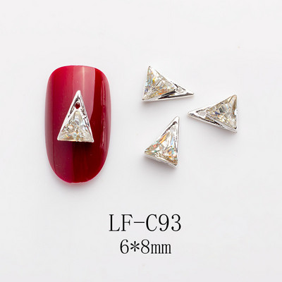 Új 10db/tétel 3D vaku gyémánt Nail art Dekoráció luxus köröm strassz Kiegészítők felső szintű kristály Manikűr varázslatok