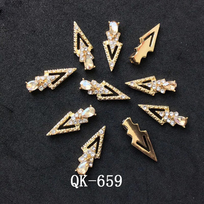 Új 10db/tétel 3D vaku gyémánt Nail art Dekoráció luxus köröm strassz Kiegészítők felső szintű kristály Manikűr varázslatok
