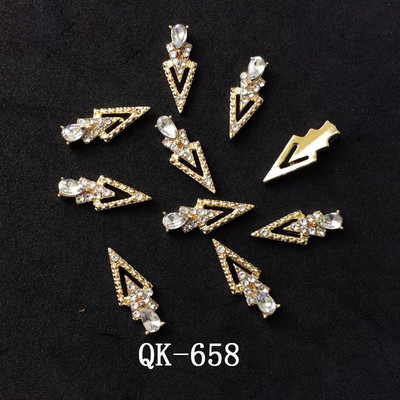 Új 10db/tétel 3D vaku gyémánt Nail art Dekoráció luxus köröm strassz Kiegészítők felső szintű kristály Manikűr varázslatok