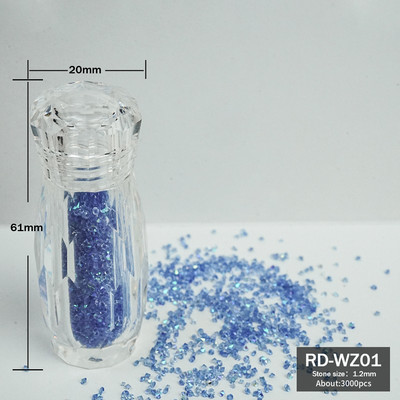 Pixie Crystal Nails Stone 1.2mm Nail Art Strass Mini Sticlă Micro Cristale 3D Piese Apăsați pe unghii Decorare Diamante