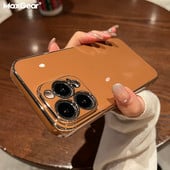 Luksuslik plating kandiline silikoonümbris iPhone 13 12 Mini Pro XS Max X XR 7 8 Plus SE 2020 pehme õhuke läikiv TPU põrutuskindel kate