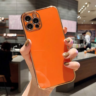 Luksuslik plating kandiline silikoonümbris iPhone 13 12 Mini Pro XS Max X XR 7 8 Plus SE 2020 pehme õhuke läikiv TPU põrutuskindel kate