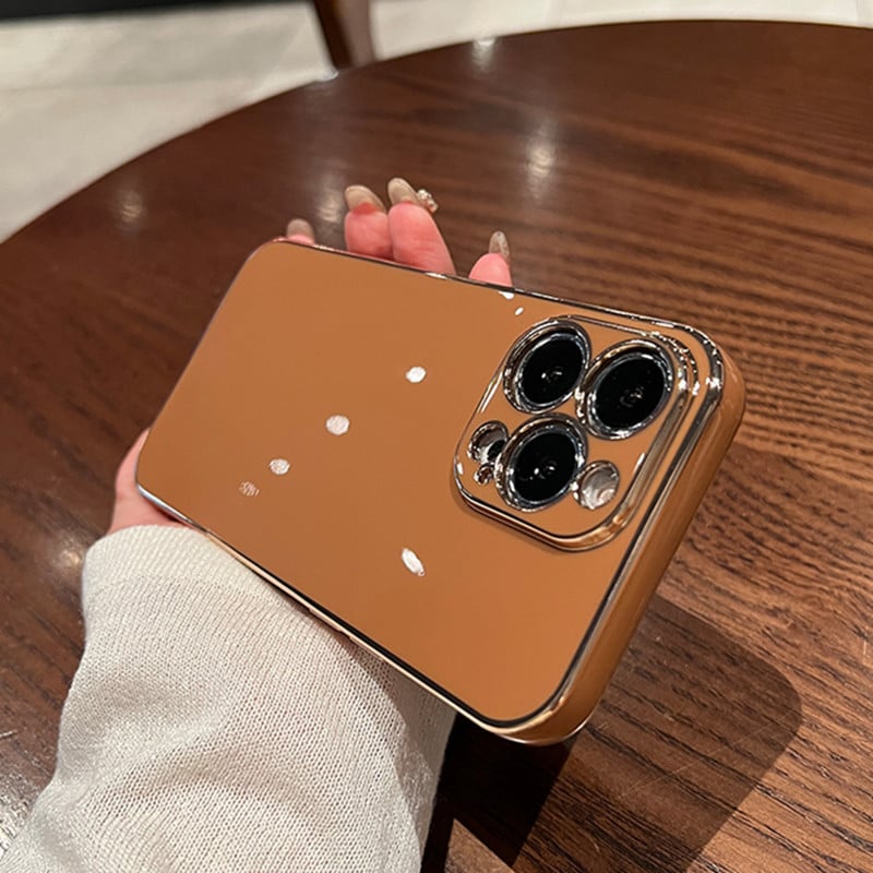 Luksuslik plating kandiline silikoonümbris iPhone 13 12 Mini Pro XS Max X XR 7 8 Plus SE 2020 pehme õhuke läikiv TPU põrutuskindel kate