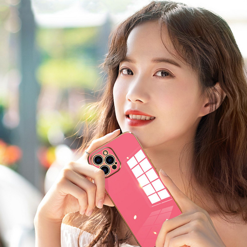 Πολυτελής θήκη με τετράγωνο πλαίσιο από μαλακή σιλικόνη για iPhone 12 11 Pro Max Mini iPhone X XS XR SE 2020 7 8 Plus Candy Cover Coque