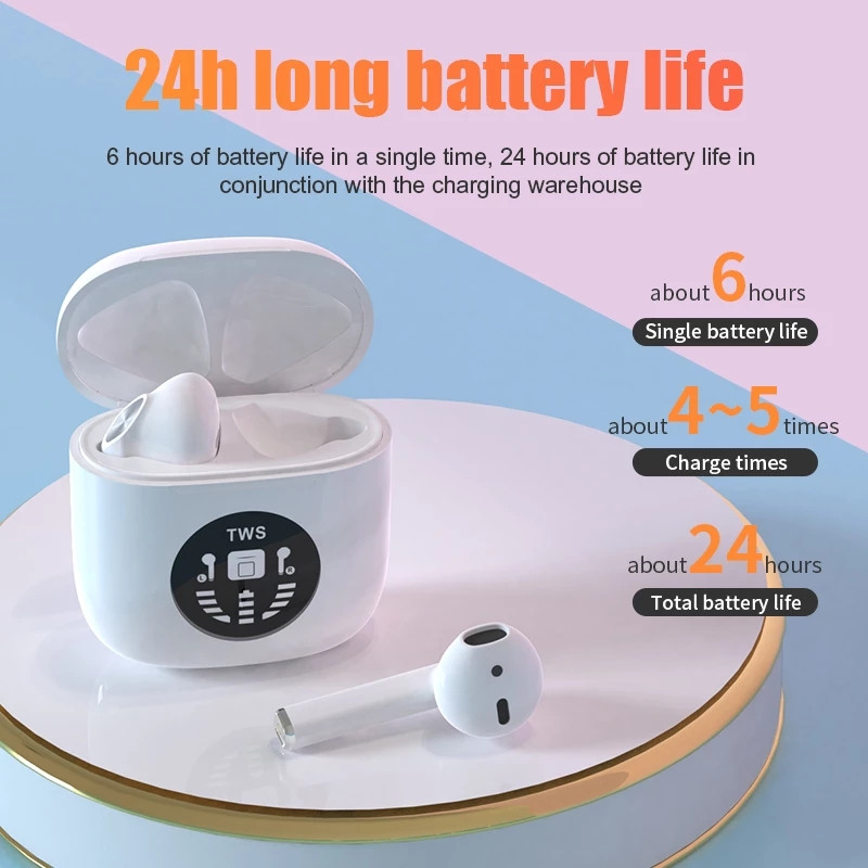 Ακουστικά Bluetooth 5.0 True Wireless Earbuds with Charging Box Αδιάβροχα Mini ακουστικά ελέγχου έντασης για αθλητικά TWS P80