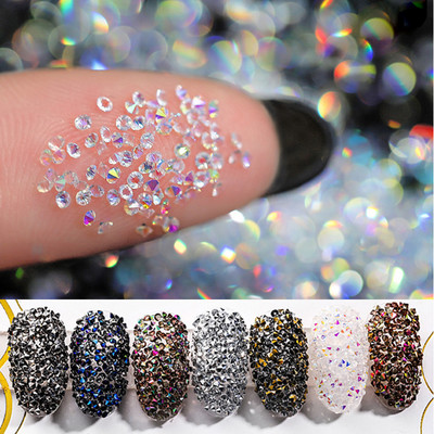 HNUIX 3D Nail Art Dekoracije Ukrasi za nokte Strass UV gel Mikro cirkoni Kristali Kamenčići Ukrasi za manikuru od cirkonija